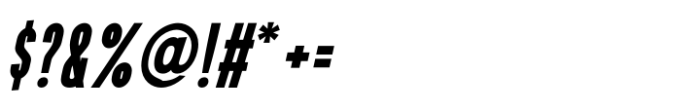 Famed Bold Oblique Font OTHER CHARS