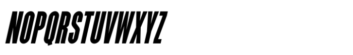 Famed Bold Oblique Font UPPERCASE