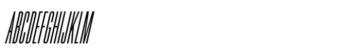 Famed Regular Oblique Font UPPERCASE