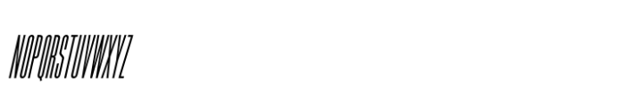 Famed Regular Oblique Font LOWERCASE