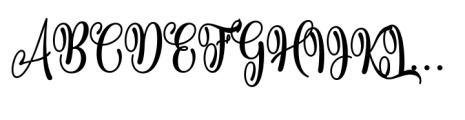 Family Holiday Regular Font UPPERCASE