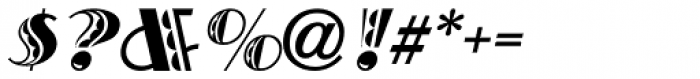 Fancy Deco Oblique JNL Font OTHER CHARS