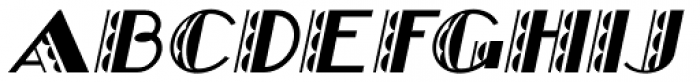 Fancy Deco Oblique JNL Font UPPERCASE