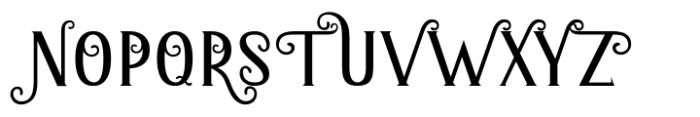 Fancy Kingdom MS Decorative Font LOWERCASE