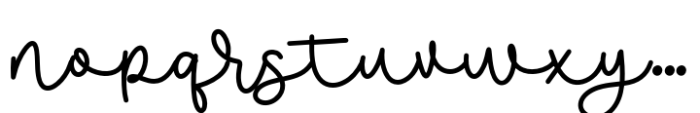 Fancy Line Font LOWERCASE