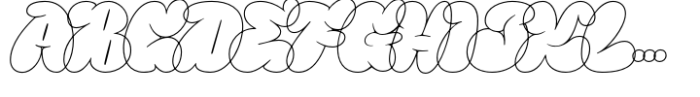 Fancy Quotes Outline Extreme Font UPPERCASE