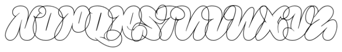 Fancy Quotes Outline Extreme Font UPPERCASE