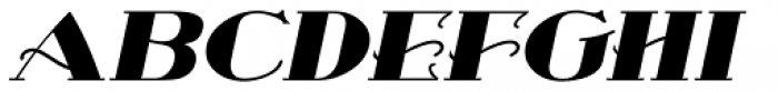 Fancy Roman Oblique JNL Font UPPERCASE