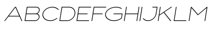 Fancy Thin Oblique Font UPPERCASE
