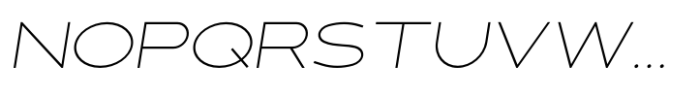 Fancy Thin Oblique Font UPPERCASE
