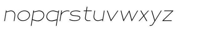 Fancy Thin Oblique Font LOWERCASE