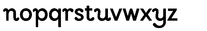 Fandy Font LOWERCASE