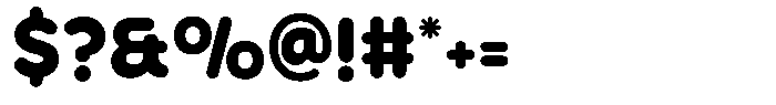 Fange Extra Bold Rounded Font OTHER CHARS