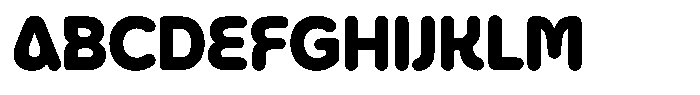 Fange Extra Bold Rounded Font UPPERCASE