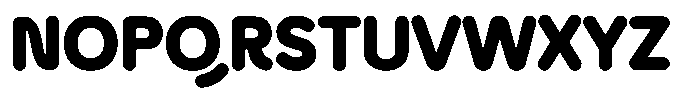 Fange Extra Bold Rounded Font UPPERCASE