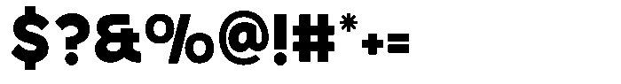 Fange Extra Bold Font OTHER CHARS