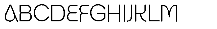 Fange Extra Light Rounded Font UPPERCASE