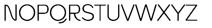 Fange Extra Light Rounded Font UPPERCASE