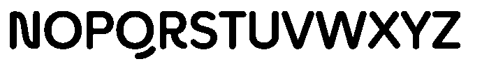 Fange Rounded Font UPPERCASE