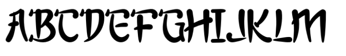 Fangmei Font UPPERCASE
