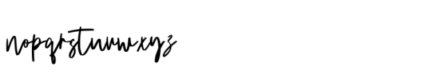 Fanidess Signature Brush Font LOWERCASE