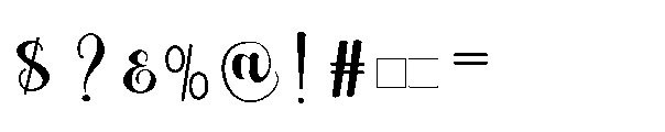 Fanila cokelate Font OTHER CHARS