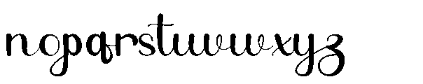 Fanila cokelate Font LOWERCASE