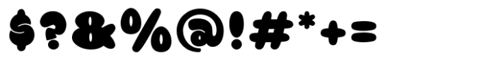 Fanky Bubble Regular Font OTHER CHARS
