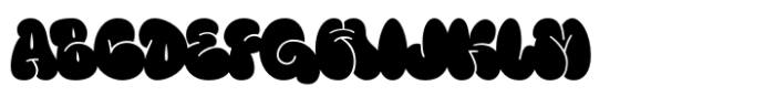 Fanky Bubble Regular Font UPPERCASE