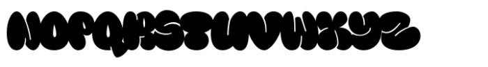 Fanky Bubble Regular Font UPPERCASE