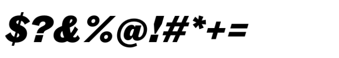 Fann Grotesque Pro Black Italic Font OTHER CHARS