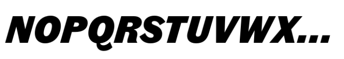 Fann Grotesque Pro Black Italic Font UPPERCASE