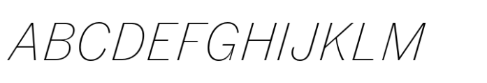 Fann Grotesque Pro ExtraLight Italic Font UPPERCASE