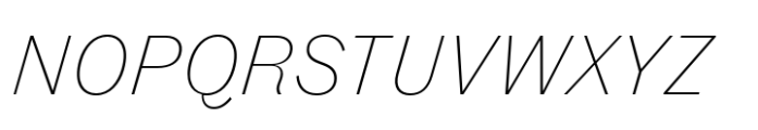 Fann Grotesque Pro ExtraLight Italic Font UPPERCASE