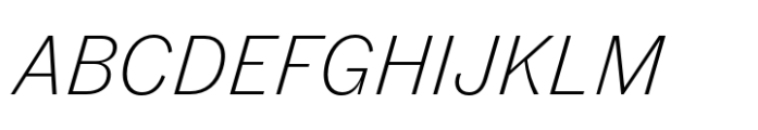 Fann Grotesque Pro Light Italic Font UPPERCASE