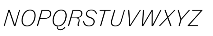 Fann Grotesque Pro Light Italic Font UPPERCASE