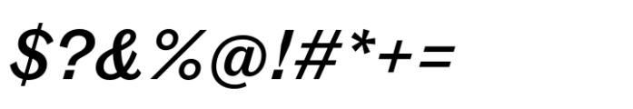 Fann Grotesque Pro Medium Italic Font OTHER CHARS