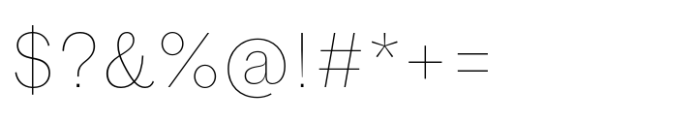 Fann Grotesque Pro Thin Font OTHER CHARS