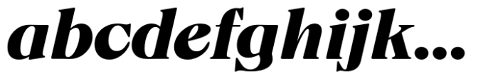 Fansan Bold Italic Font LOWERCASE