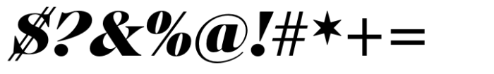 Fansan Display Bold Italic Font OTHER CHARS