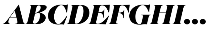 Fansan Display Bold Italic Font UPPERCASE