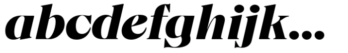 Fansan Display Bold Italic Font LOWERCASE