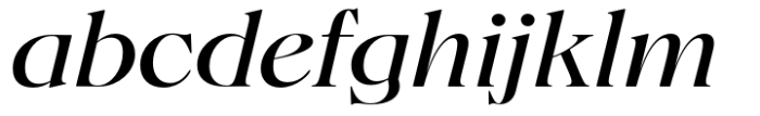 Fansan Display Italic Font LOWERCASE