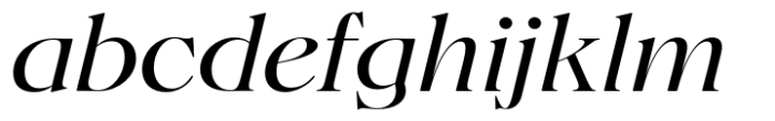 Fansan Display Light Italic Font LOWERCASE