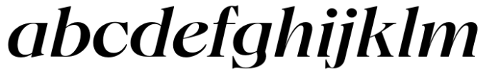 Fansan Display Medium Italic Font LOWERCASE