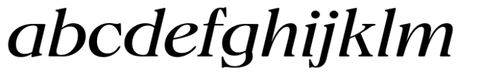 Fansan Italic Font LOWERCASE