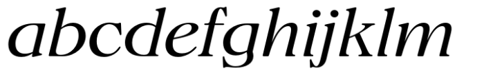 Fansan Light Italic Font LOWERCASE