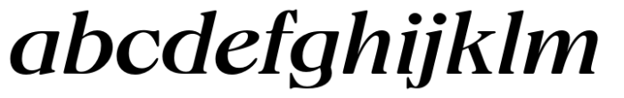 Fansan Medium Italic Font LOWERCASE