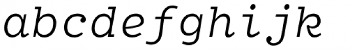 Fantabular MVB Italic Font LOWERCASE