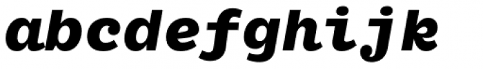 Fantabular Sans MVB Bold Italic Font LOWERCASE